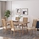 preview thumbnail 4 of 58, Regina French Country Wood and Cane Upholstered Dining Chair (Set of 6) by Christopher Knight Home Beige + Natural