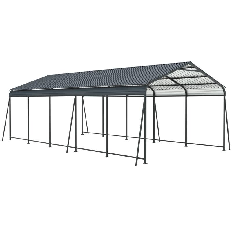 Heavy-Duty Galvanized Steel Carport‌ – Industrial-Grade Metal Shelter for Cars & Trucks with Corrosion-Resistant Frame