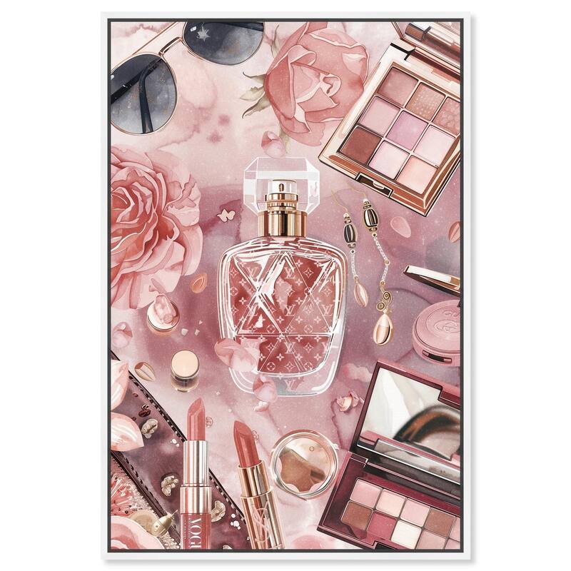 Glam Sparkle Lay Out II Canvas by Art Remedy - 24" x 36" - White