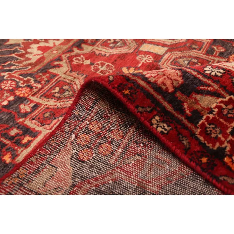 ECARPETGALLERY Hand-knotted Anadol Vintage Navy, Red Wool Rug - 4'5 x 6'11