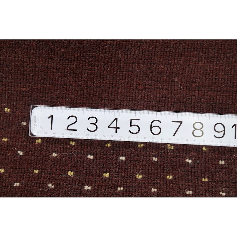 Gabbeh Oriental Runner Rug Hand-Knotted Wool Carpet - 2'9"x 9'9"