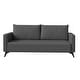 preview thumbnail 11 of 38, Inno 3-Seater Modern Leather Sofa Couch with Solid Wood Frame, Stainless Steel Legs and Detachable Back Cushions