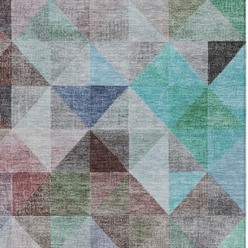 HomeRoots Geometric Transitional Rectangle Outdoor Rug