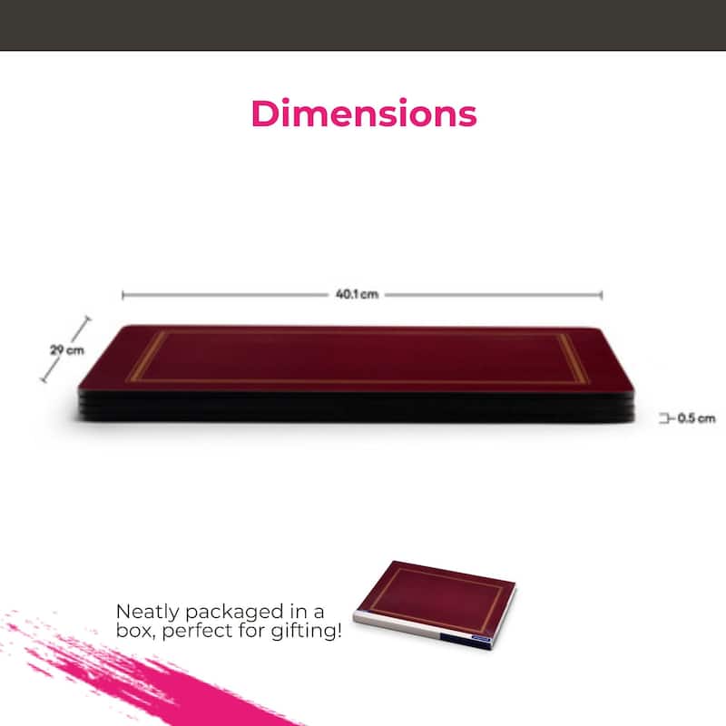 Pimpernel Set of 4 Classic Placemats - 15.7" x 11.7" each