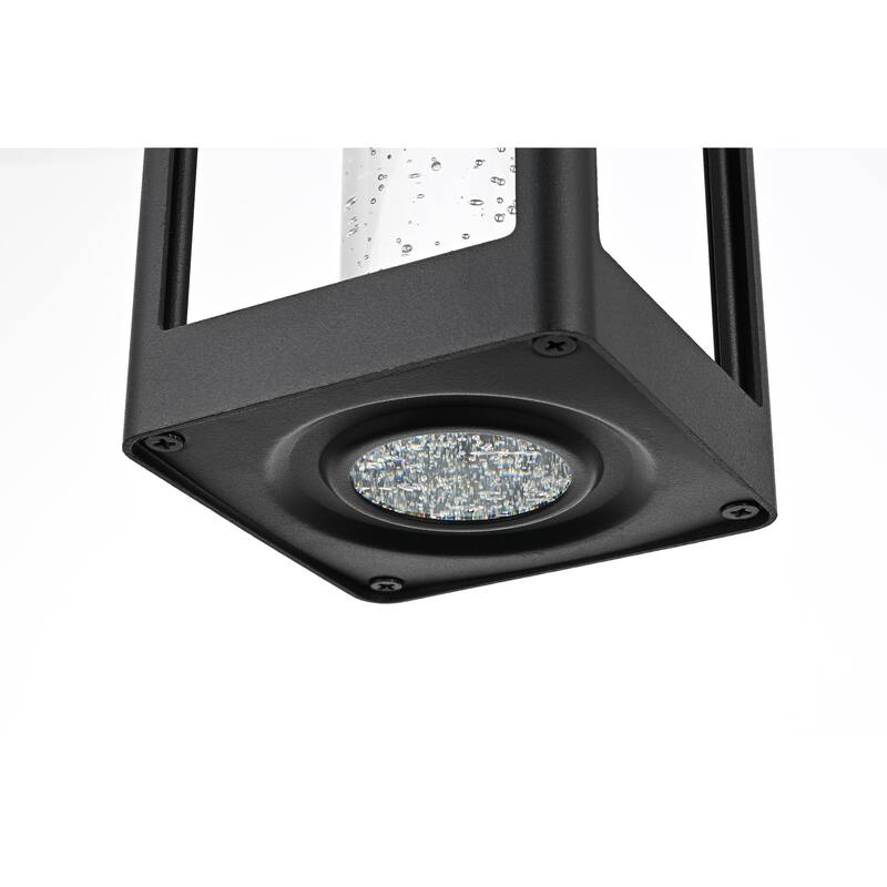 Julius LED Outdoor Pendant in Black