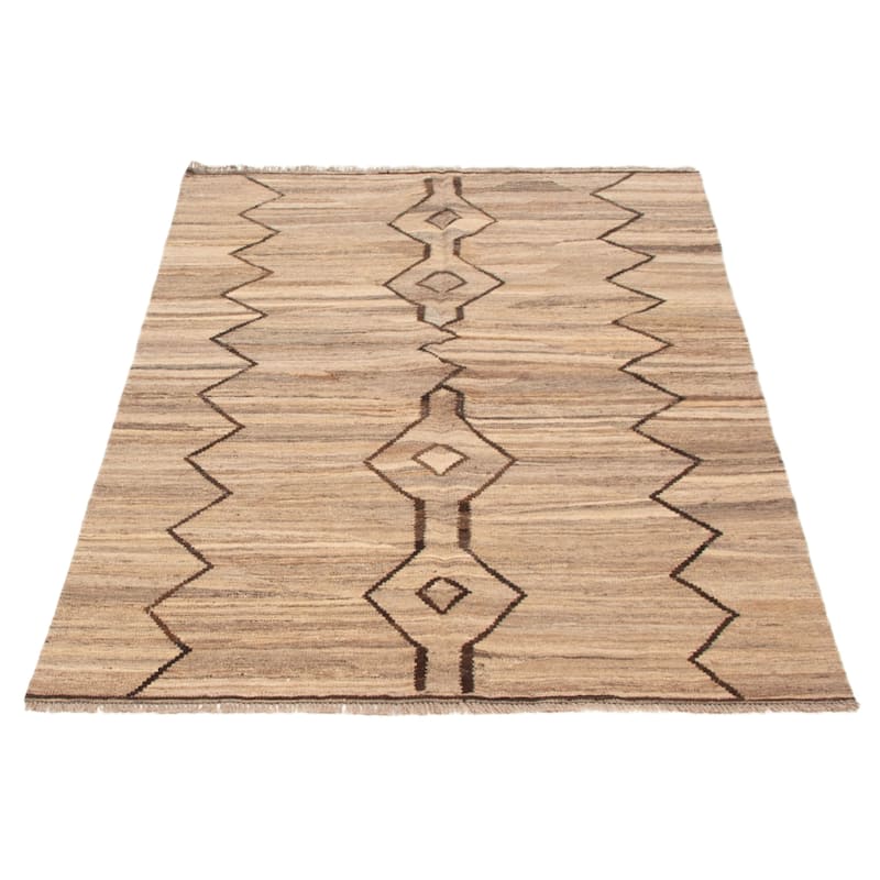 Sivas Taupe Kilim 5'0" x 6'9" - 5'0 x 6'9