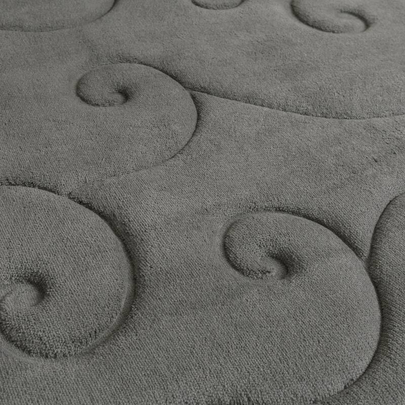 Bathroom Rug Set of 2 – Memory Foam Bath Mats with Embossed Coral Fleece Top by Windsor Home
