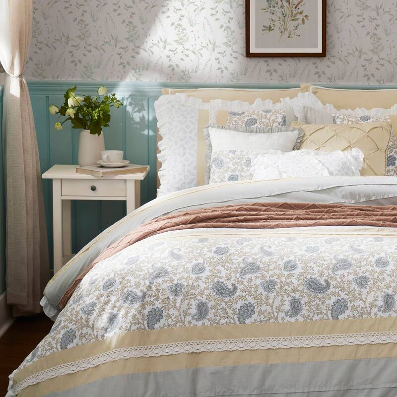 Madison Park Vanessa 9 Piece Cotton Percale Comforter Set