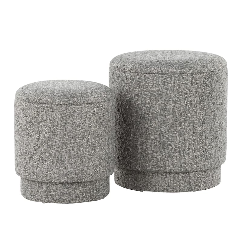 Carson Carrington Corday Upholstered Ottoman Set (Set of 2)