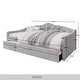 preview thumbnail 4 of 22, CraftPorch Glam Velvet, Crystal Button Tufted Twin Daybed with Trundle
