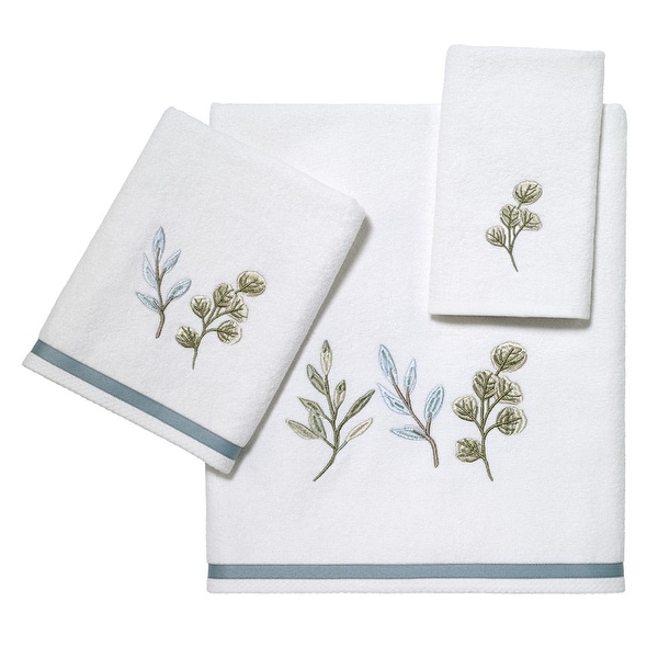 Tommy Bahama - Bath Towels Set, Highly Absorbent Cotton Bathroom Decor,  Fade Resistant (Ocean Bay Tranquail Blue, 3 Piece)