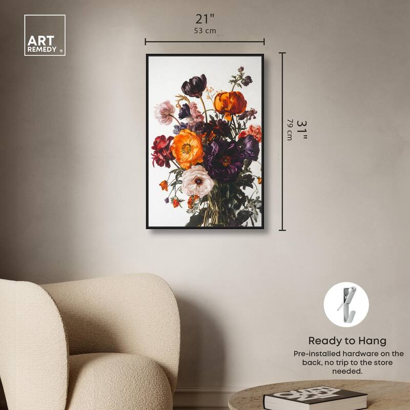 Regal Rose Riot I Canvas by Art Remedy