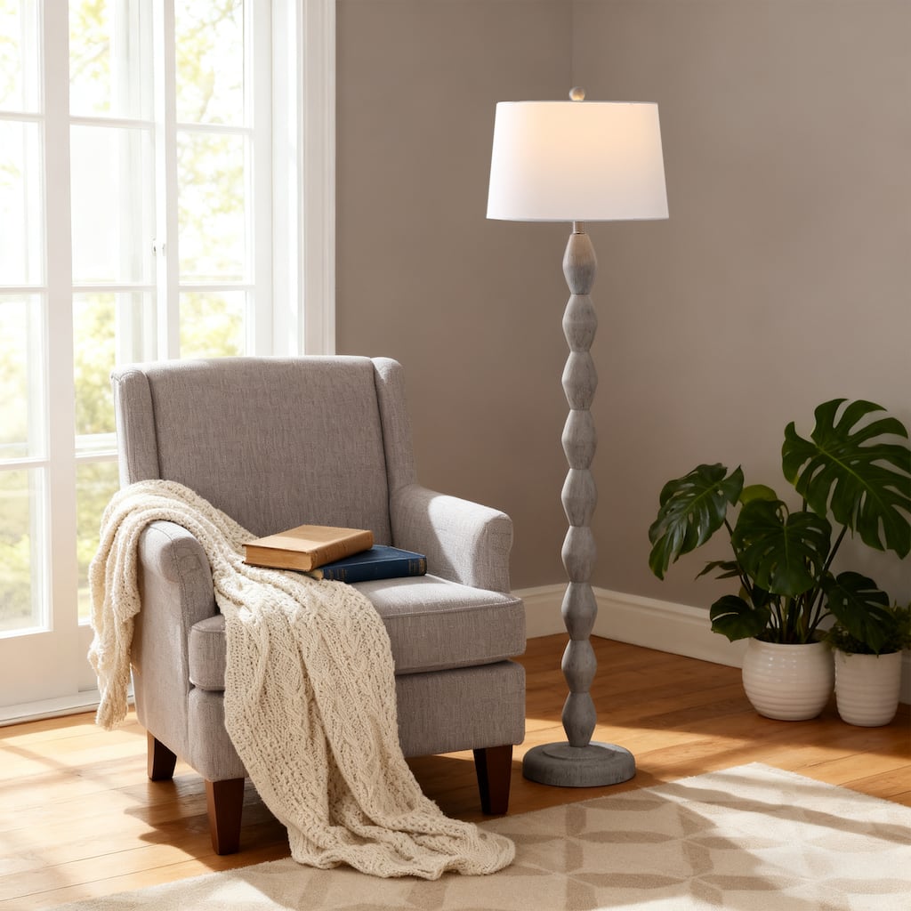 SAFAVIEH Lighting Georgia, 61-inch, Resin Floor Lamp - 16"W x 16"D x 61"H