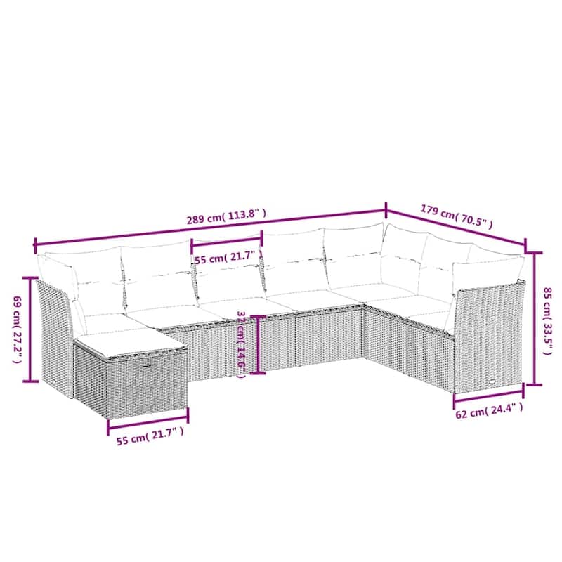 vidaXL Garden Sofa Set