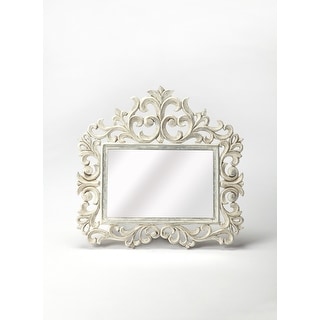 Butler Favart White Carved Wall Mirror - A