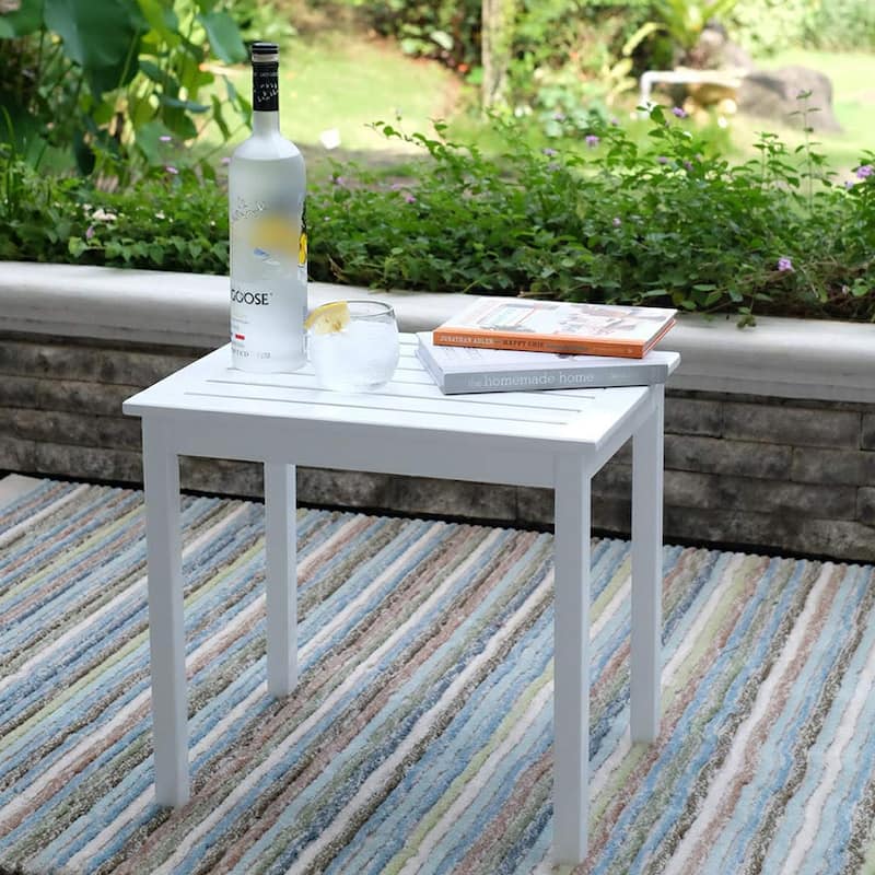 Cambridge Casual Waltham side table - Rectangular White