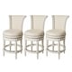 preview thumbnail 71 of 109, Maven Lane 26" Pullman Swivel Counter Height Kitchen Stool Set of 3 - White Oak