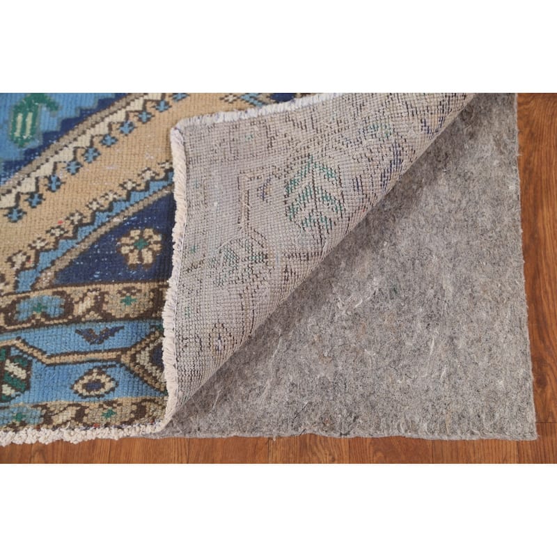 Bakhtiari Persian Vintage Area Rug Hand-Knotted Geometric Wool Carpet - 4'7"x 6'6"