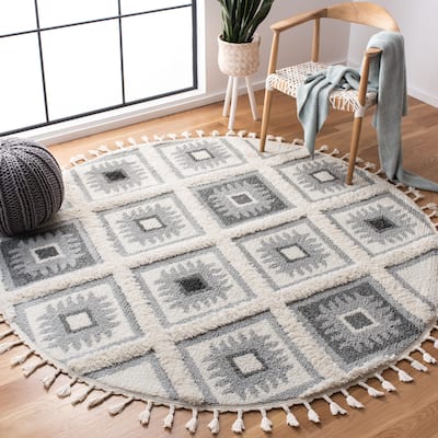 SAFAVIEH Moroccan Tassel Shag Teruyo 2-inch Thick Rug