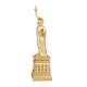 preview thumbnail 3 of 6, Gold Polystone Statue of Liberty Decorative Sculpture - 5 x 4 x 17