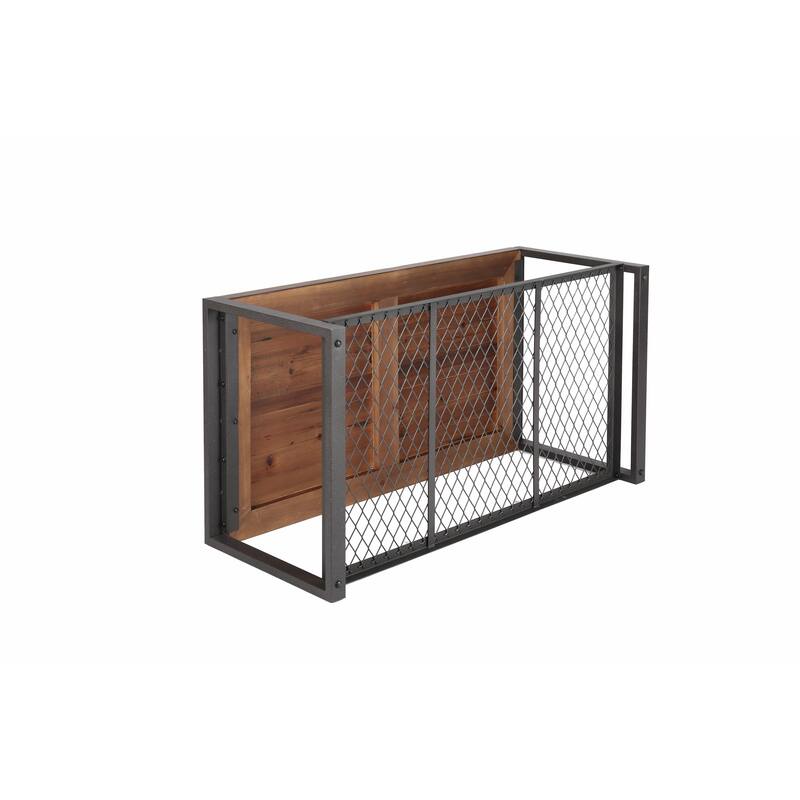 Console Coffee Table with a Natural Reclaimed Wood Finish