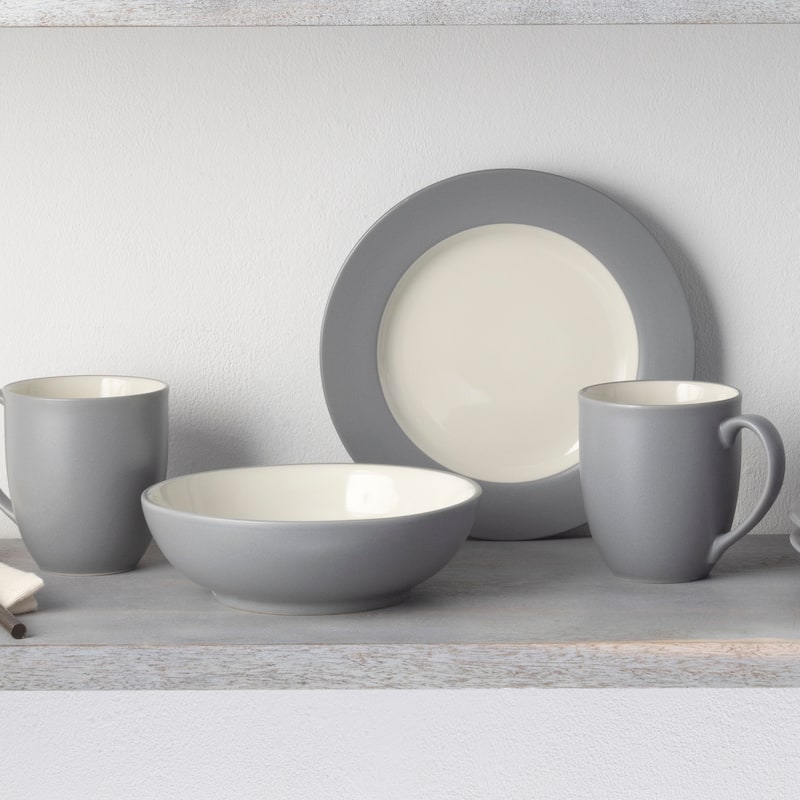 Noritake Colorwave 16-Piece Rim Dinnerware Set, Service For 4