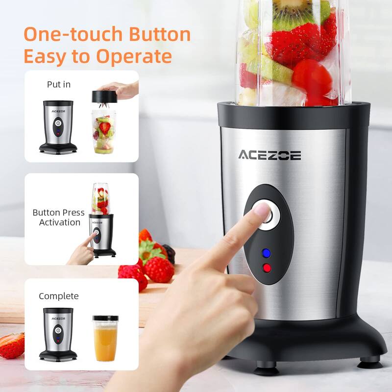 850W Personal Blender for Shakes and Smoothies, 5 in 1 Blenders, with 6