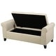 preview thumbnail 34 of 36, Hayes Upholstered Storage Ottoman Bench by Christopher Knight Home