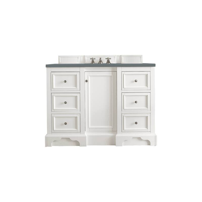 James Martin Vanities De Soto 48" Single Vanity, Bright White