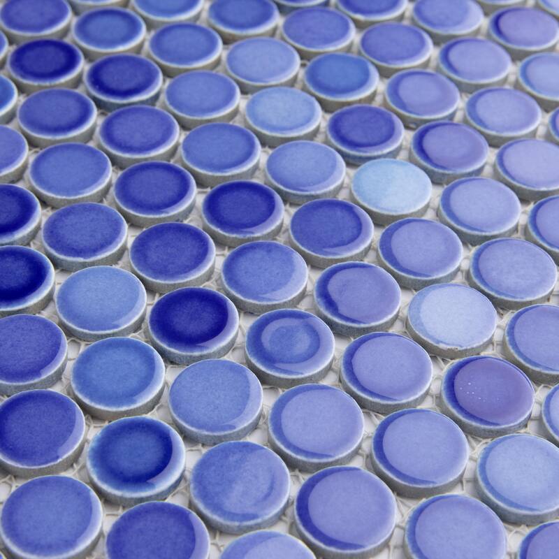 Merola Tile Hudson Penny Round Niagara 11-7/8" x 12-5/8" Porcelain Floor and Wall Tile
