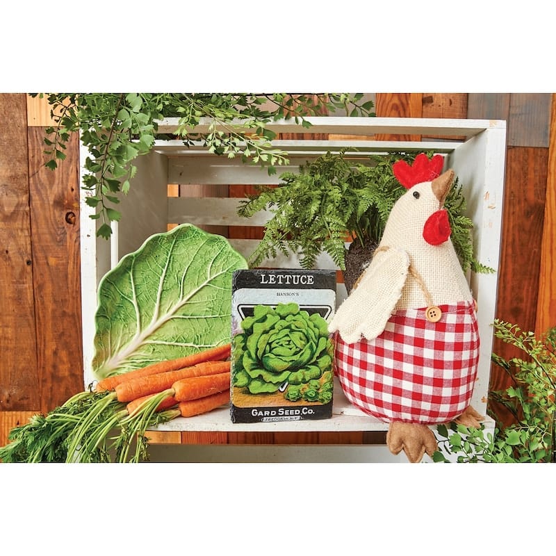 Chicken Doorstop - 10.23" x 5.90" x 10.23"