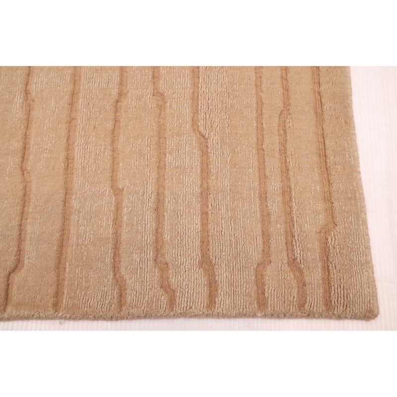 ECARPETGALLERY Hand Loomed Kashkuli Gabbeh Beige Wool Rug - 6'6 x 9'6