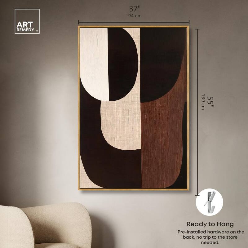 Quartet in Brown I Canvas by Art Remedy