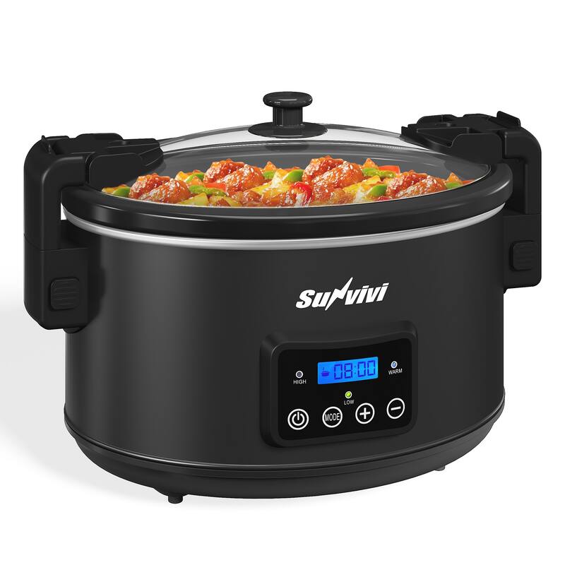 8.5 Quart Programmable Slow Cooker with Locking Lid