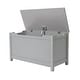preview thumbnail 6 of 5, Grey Wooden Storage Bench Toy Chest