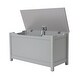 preview thumbnail 5 of 12, Kids Wooden Toy Box/Bench with Safety Hinged Lid for Ages 3+