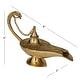preview thumbnail 14 of 12, Gold Brass Eclectic Aladdin Lamp