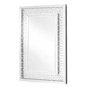 Samara Crystal Rectangle Mirror - Clear