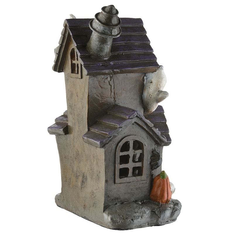 National Tree Company Halloween Pre-Lit Haunted House Decoration, LED Lights, 6 Inches - 6 in