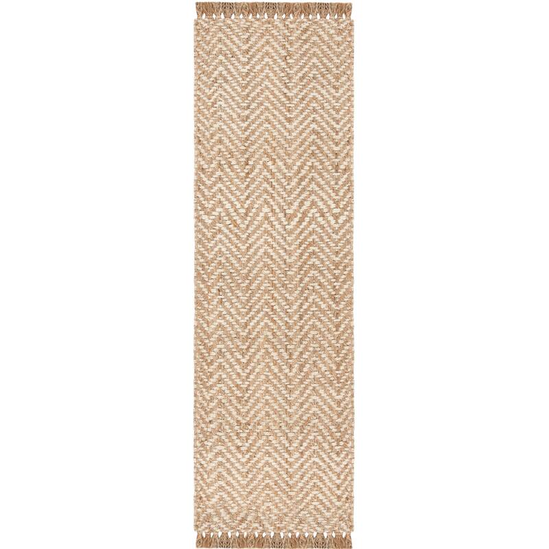 SAFAVIEH Handmade Natural Fiber Atlandida Casual Chevron Jute Rug