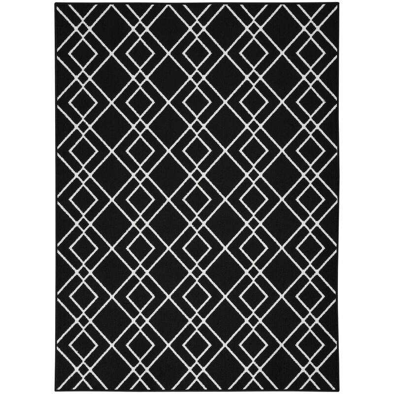 Nourison Modern Lines Diamond Geometric Area Rug