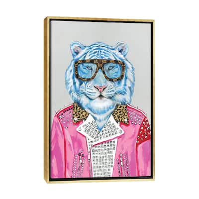 iCanvas "Gucci Blue Tiger" by Heather Perry Framed Canvas Print