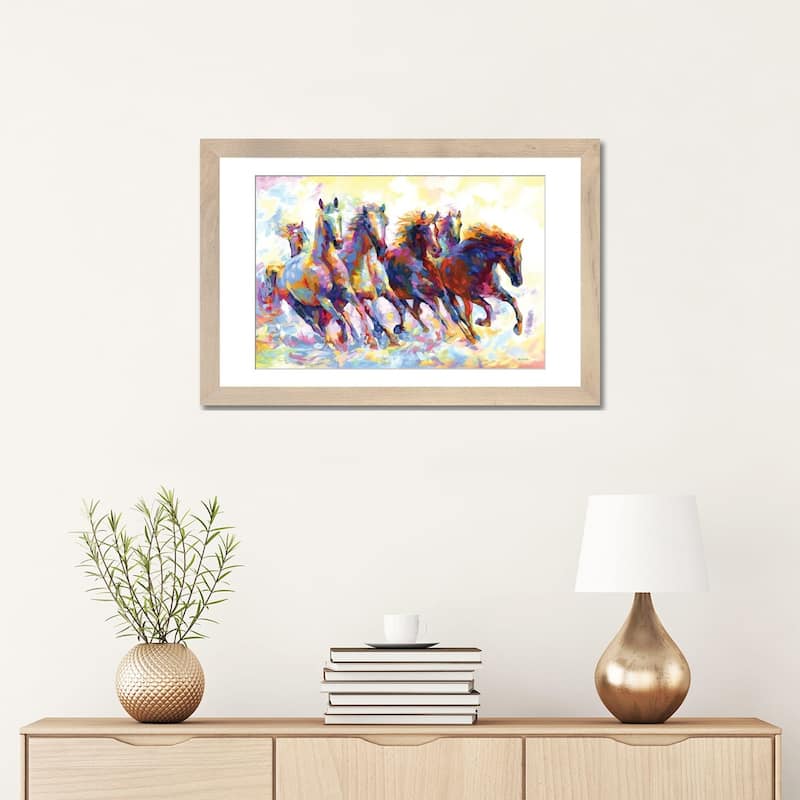 iCanvas "Wild Horses Running" by Leon Devenice