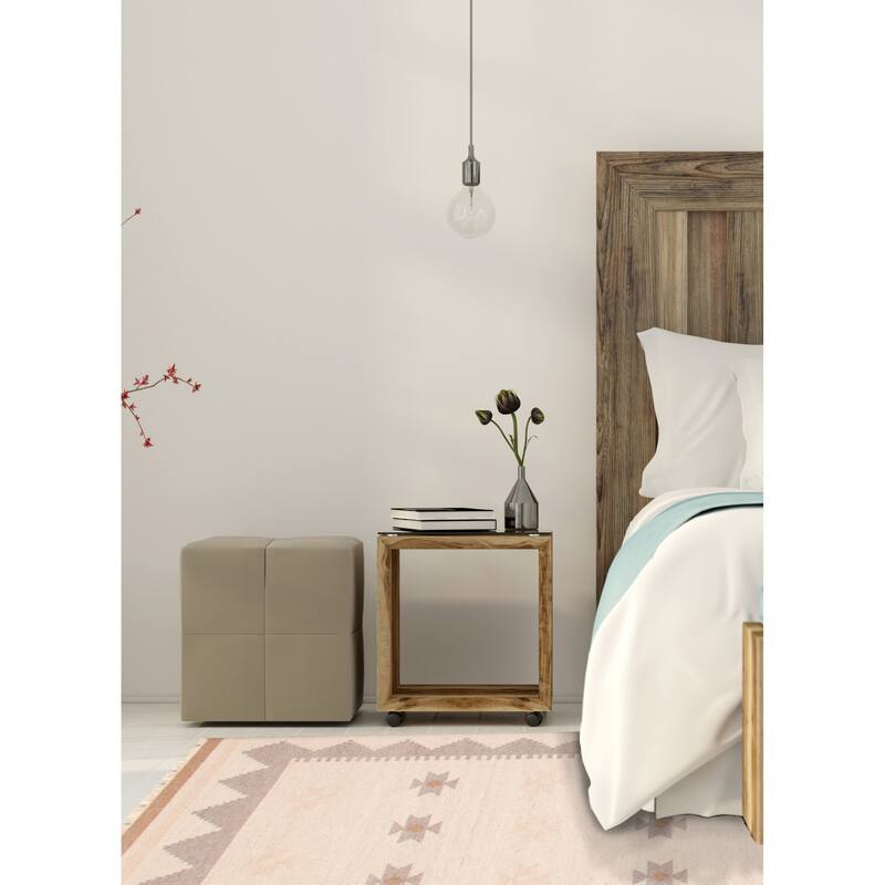 Ankara FW Ivory Kilim 4'11" x 8'3" - 4'11 x 8'3