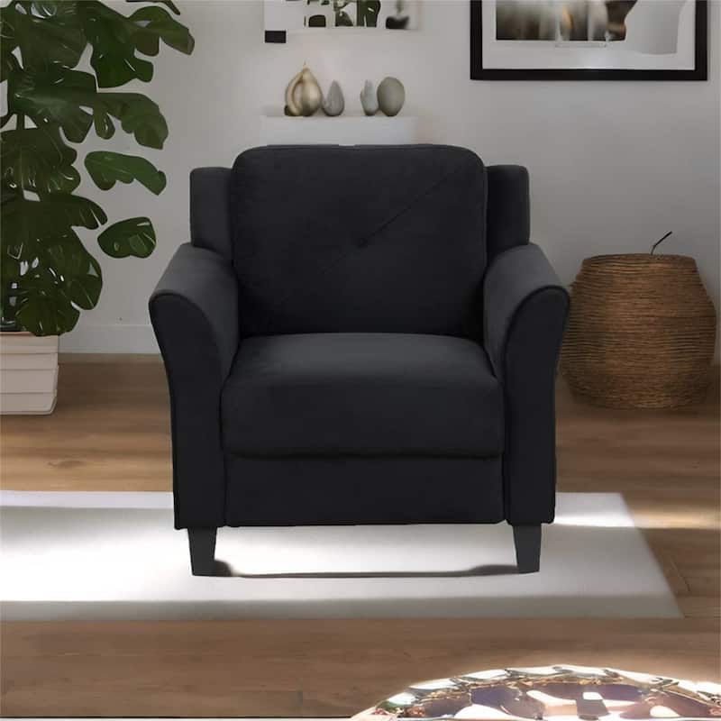 Single Seat Fabric Sofa Chair for Living Room - Antique Black