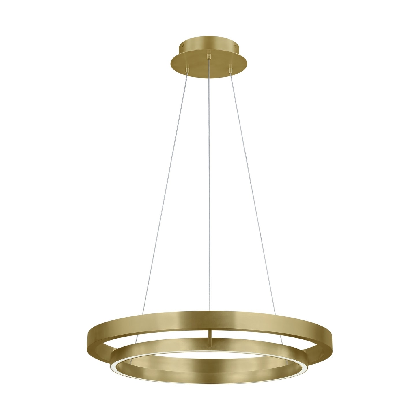 Tech Lighting 700GRC30-LED9  Grace Single Light 30" Wide LED Ring Chandelier - (Aged Brass / 3000K) - Chandeliers For Bedrooms by Overstock.com