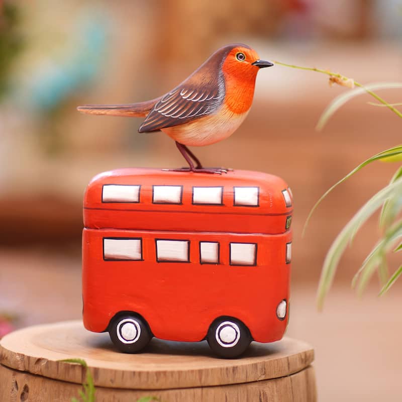 Novica Handmade Sightseeing Wood Statuette