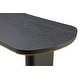 preview thumbnail 6 of 4, Doheny Wood and Metal Oval Dining Table in Black and Brass - 30" x 79" x 39"