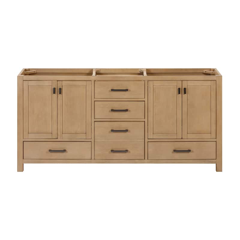 Avanity Modero 72 in. Double Bathroom Vanity Cabinet - 72"W x 21"D x 34"H - Brushed Oak