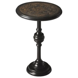 Handmade Selma Black Aluminum End Table (India)